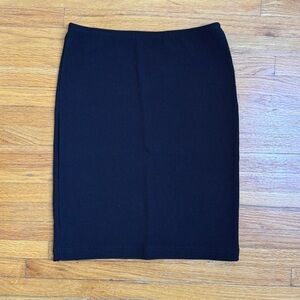 American Apparel Stretch Pencil Tube Ribbed Black Skirt